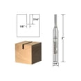 thumbnail image 1 of Carbide Straight Router Bit - 1/8" Dia. X 3/8" Length - 1/4" Shank - Yonico 14004q, 1 of 2