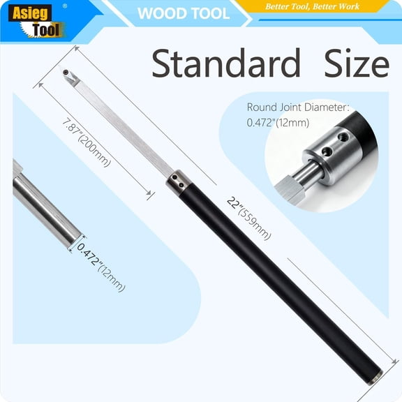 Carbide Tipped Lathe Chisel Wood Turning Tool Set