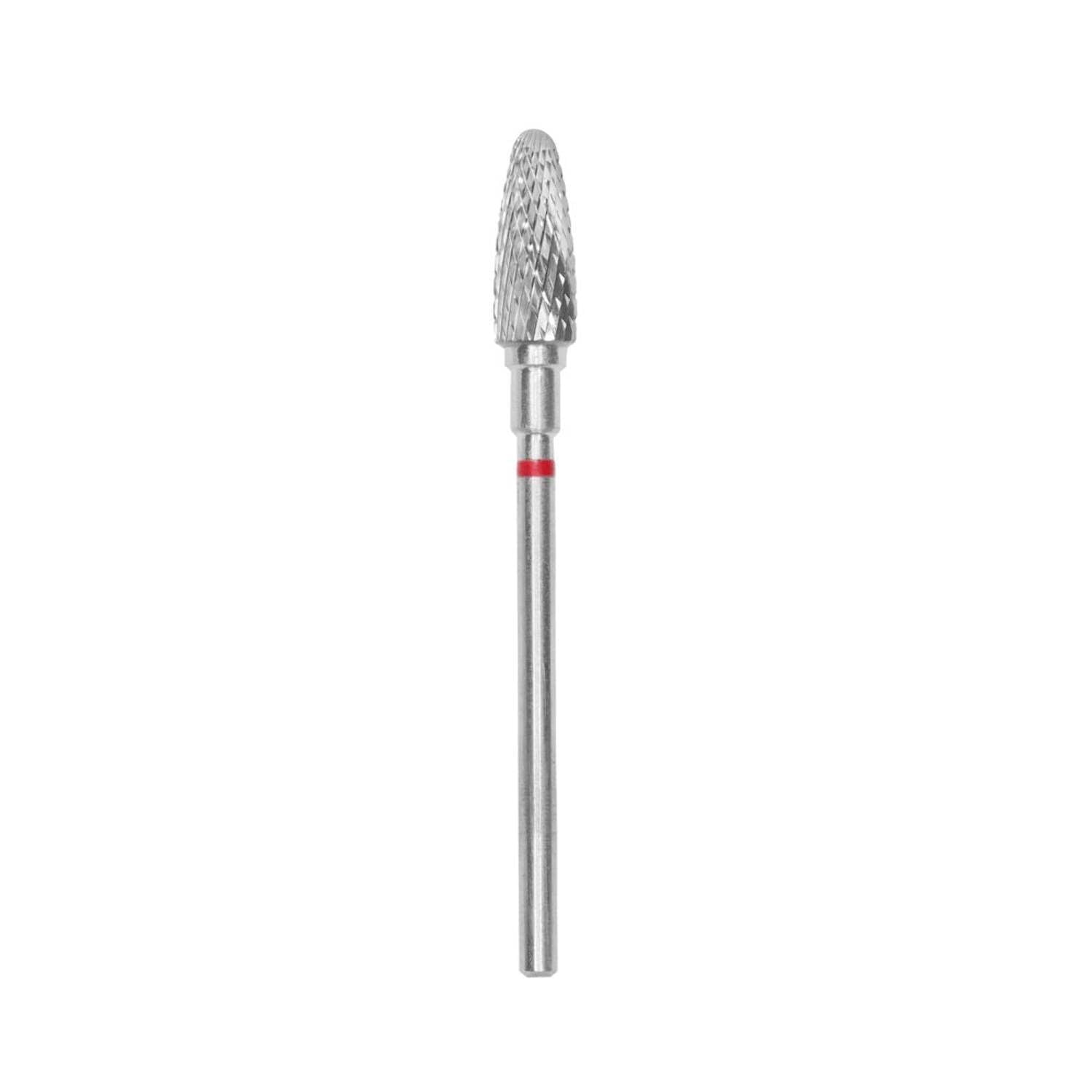 STALEKS PRO Carbide Nail Drill Bit Corn Red EXPERT Head Diameter 5 mm / working part 13 mm