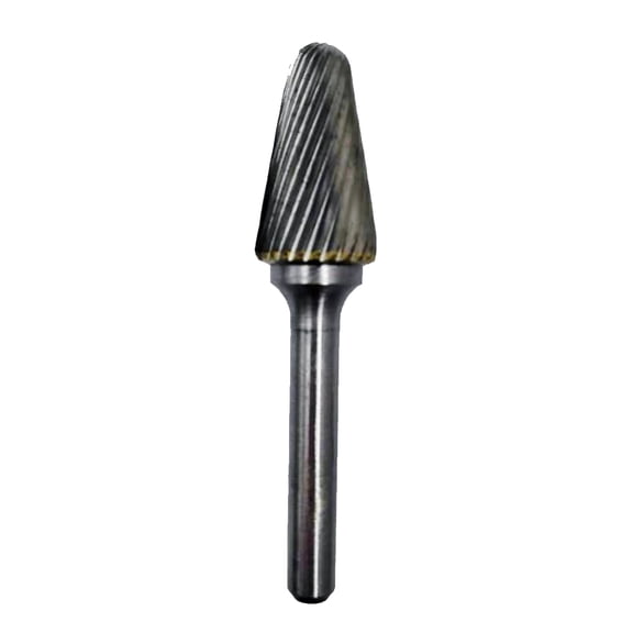 Carbide lathe bur 1/4" shank b 1/2 f