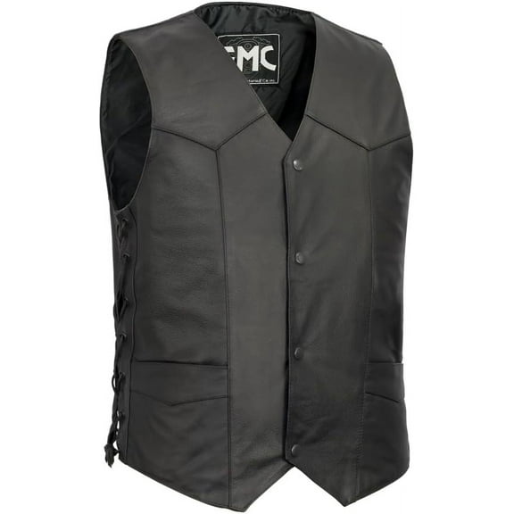 Carbine Men's Western Style Leather Motorcycle Vest