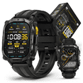 thumbnail image 1 of Carbinox Edge Smart Watch Rugged, 1.96″ AMOLED, Stainless Steel, IP69K/5ATM Fitness trackers, Dual-Band GNSS, 500mAh, Bluetooth Calls, Smart Watch for Android Phones iOS (Black), 1 of 8
