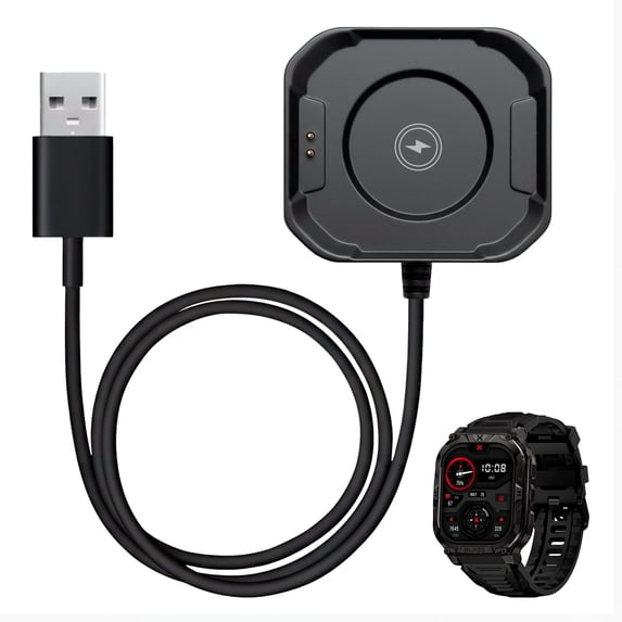 Carbinox USB charger compatible for carbinox smartwatch - Fast charging speed, sleek design, reliable functionality