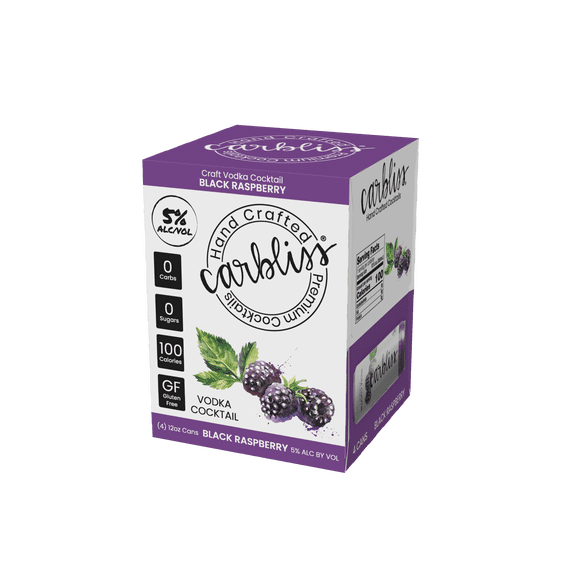 Carbliss Black Raspberry 4pk cans
