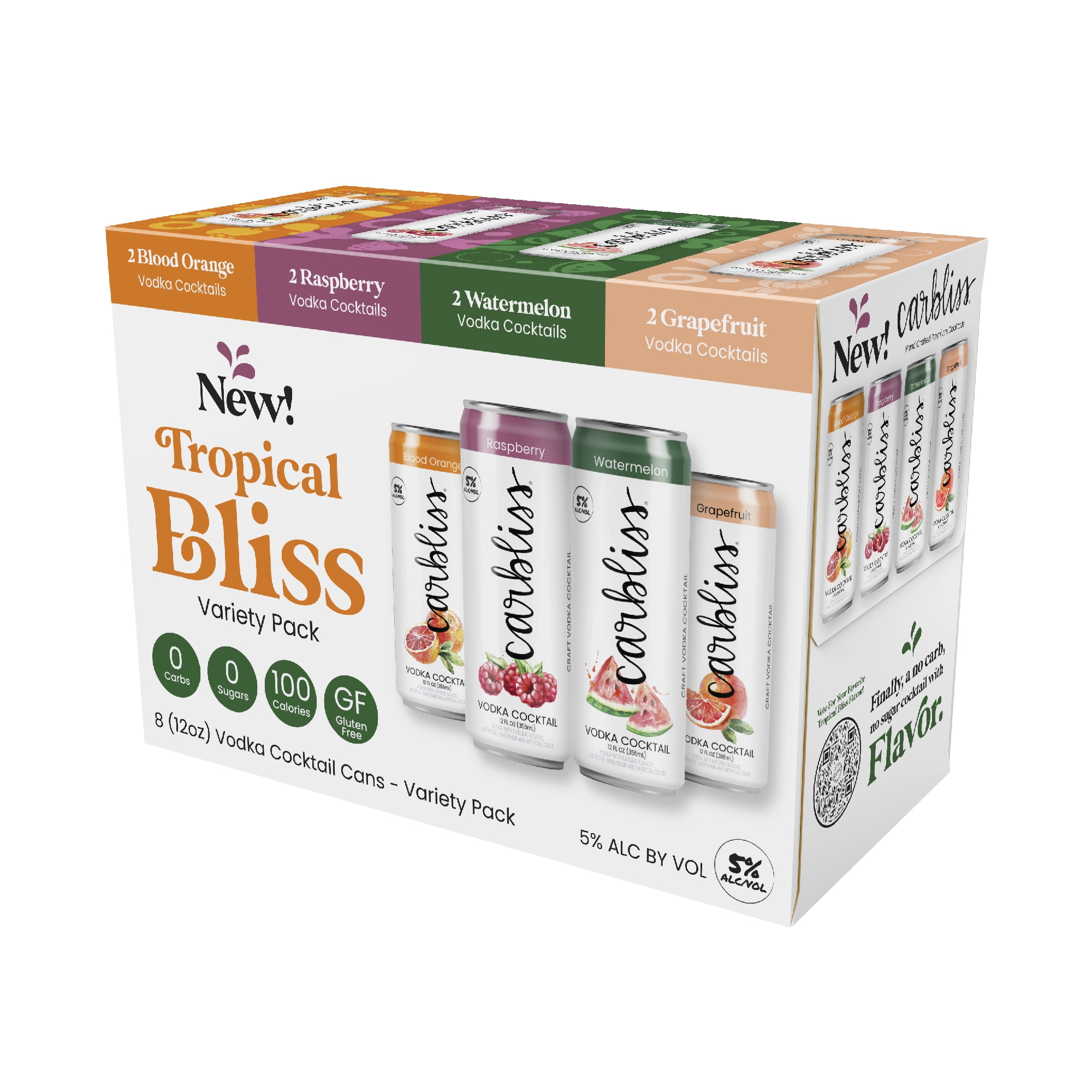 Carbliss Tropical Bliss Variety 8pk Can - Walmart.com