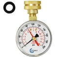 thumbnail image 1 of Carbo Instruments, 2-1/2" Water Pressure Test Gauge, 3/4" Female Hose Thread, 0-200 PSI with Red Pointer, 1 of 3