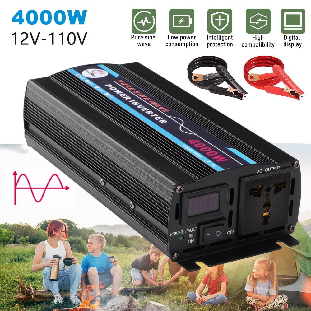 Carbole 4000 Watt Pure Sine Wave Inverter, Power Inverter DC 12V