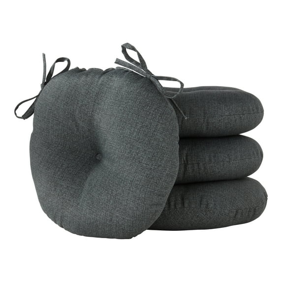 Carbon 15 in. Round Outdoor Bistro Seat Cushion (Set of 4) by Greendale Home Fashions