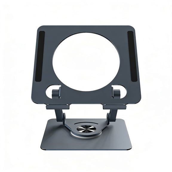 Carbon Alloy Foldable Tablet Stand With 360 Degree Rotate And Heat Dissipation For Laptops And Pad Holder