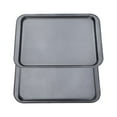 thumbnail image 1 of Carbon Baking Pan Rectangular Pans 2 PCS Tray Non Stick Flat Skillet Dishes for Oven Sheets Nonstick, 1 of 5