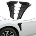 Carbon Black Car Fender Side Vents Air Flow Intake Hole Grille Sticker