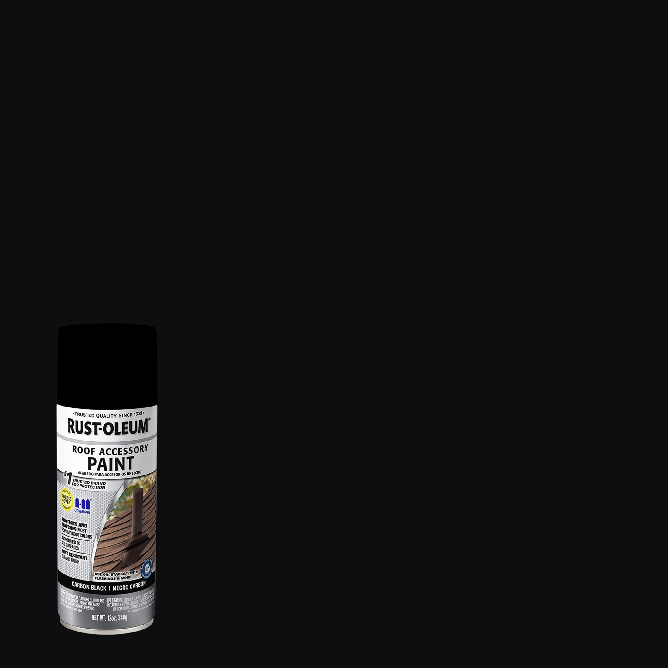 Carbon Black, Rust-Oleum Flat Roof Accessory Coating Spray Paint