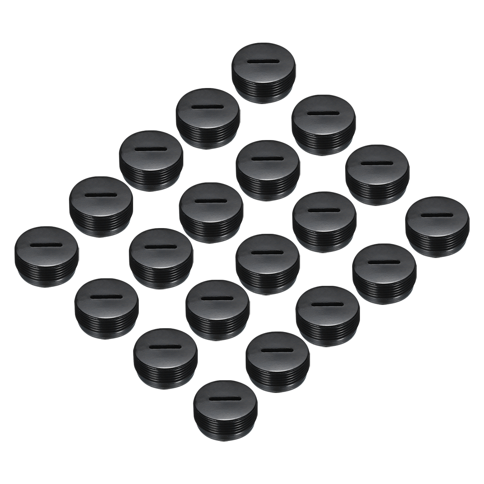 MECCANIXITY Carbon Brush Holder Cap – Threaded Plastic Cover, 12mm Outer Diameter, Black, 30-Pack For Power Tools (Motors, Grinders, Saws)