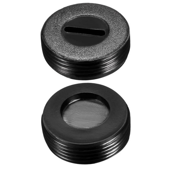 Carbon Brush Holder Caps 18mm O.D. 9mm I.D. 6.3mm Brush Cover Black 2pcs