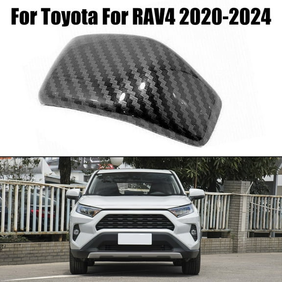 Carbon Car Accessories Gear Shift Knob Cover Trim for Toyota for RAV4 2019-2023