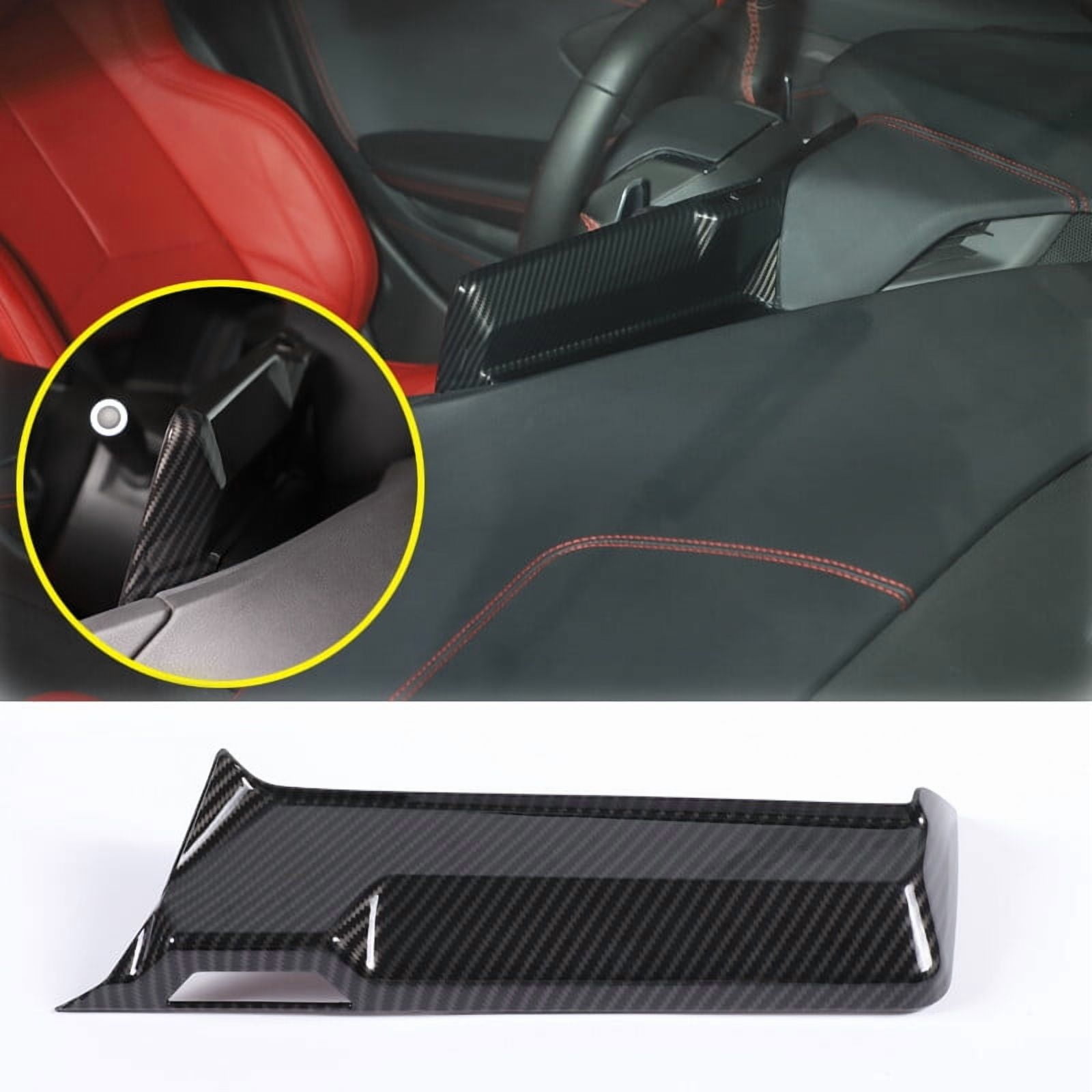 Carbon Console Navigation Panel Trim Decor For C8 Corvette Stingray Z06 ...
