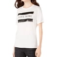 thumbnail image 1 of Carbon Copy Womens Love More Graphic T-Shirt, White, Medium, 1 of 1
