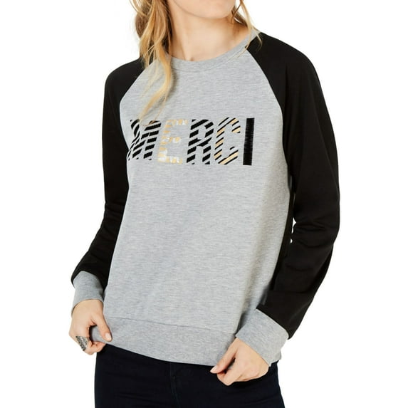 Carbon Copy Womens Merci Sweatshirt, Grey, X-Small