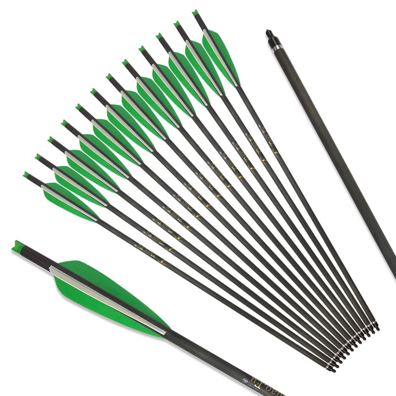 Carbon Crossbow Bolts 22 Inch Arrow Hunting Archery(12 Pack)