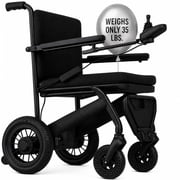 Vive Carbon Fiber Lightweight Electric Wheelchair   Foldable Power Wheelchair for Adults, Ultralight 39 lbs, Portable Travel Mobility Aid for Seniors
