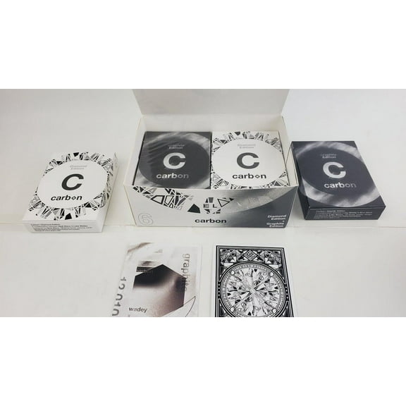 Carbon Diamond Half Brick Playing Cards by Nick Nisco and Luke Wadey