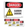 thumbnail image 1 of Carbon Dioxide OSHA Danger Vinyl Decal Label 14 Inch x 10 Inch - 5 Pack, 1 of 6