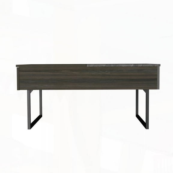 Carbon Espresso Coffee Table with Extra Storage & Wide Surface