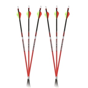 Carbon Express Arrow Maxima - Red Sd 350 W/2" Vanes 6pk