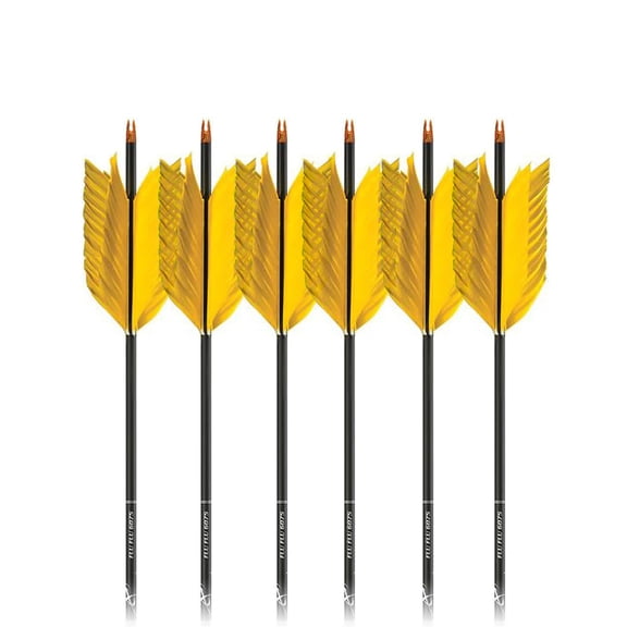 Carbon Express Flu Flu Arrows 6-Pack - 6075 Spine
