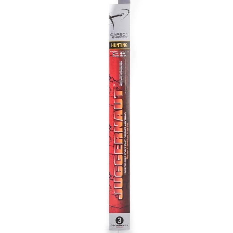 Carbon Express Juggernaut 20 inch, 520 Grain Crossbow Bolts, 3