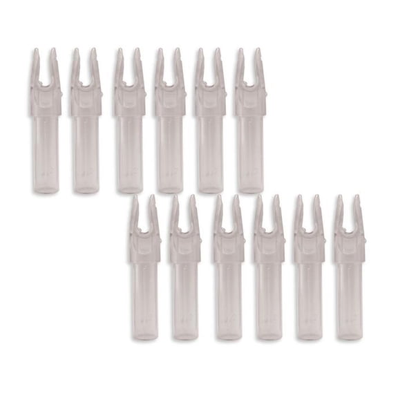 Carbon Express LAUNCHPAD PRECISION NOCK .203 CLEAR GREEN 12PK
