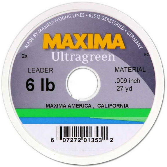 Maxima Mono Fishing Leader Wheel 27 yd Ultragreen 20 lb