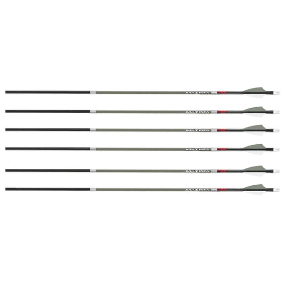 Carbon Express Maxima RED .400 Arrows 6-Pack - Olive Drab