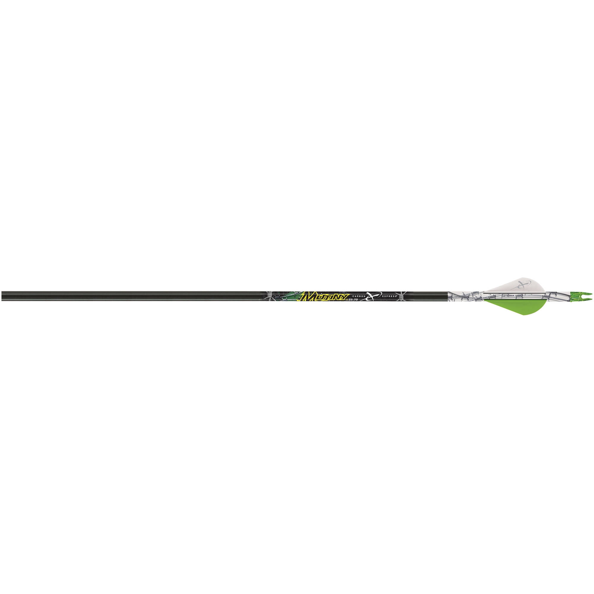 Carbon Express Mutiny 55-70 lb Draw Arrow, 30", .350 Spine, Black