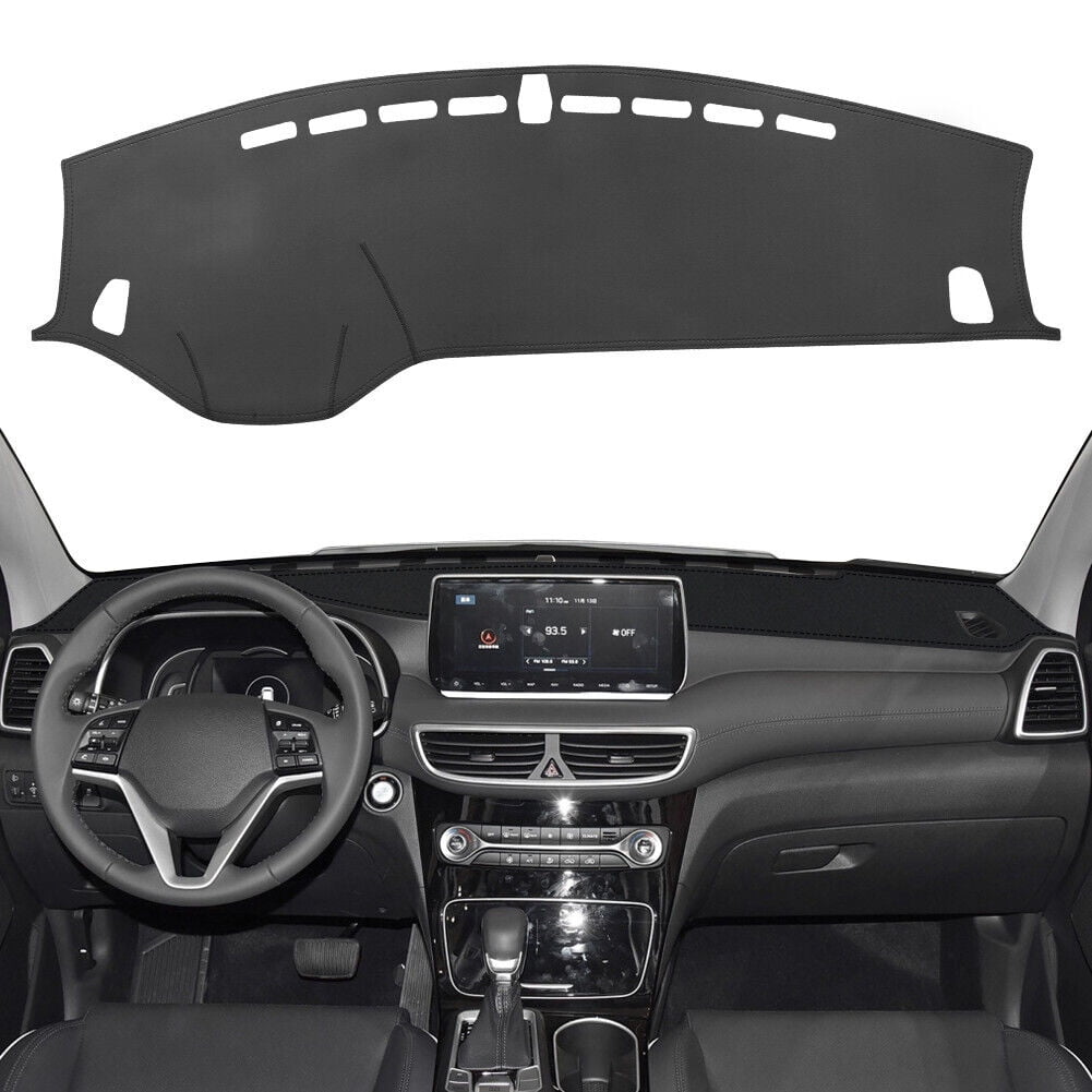 Leather Car Dashboard Cover Non-Slip Dashmat Dash Mat For Honda Civic - Foto 12