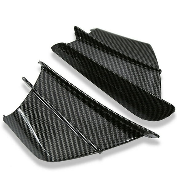 Carbon Fiber ABS Motorcycle Winglets Aerodynamic Winglet Dynamic Spoiler Wings Universal Modification Accessory