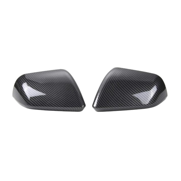 Carbon Fiber ABS Side Rear View Mirror Decoration Cover with 3M Adhesive Tape