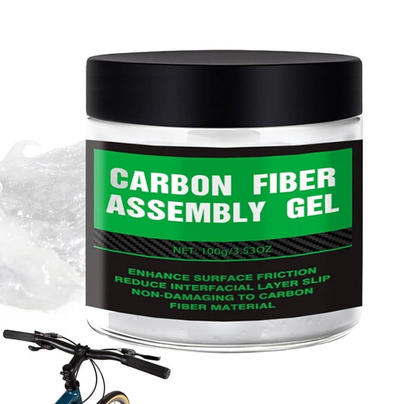 Carbon Fiber Assembly Gel, Anti-Slip Bicycle Grease for Seatposts & Stems, Carbon Grip Paste for Mountain & Road Cycling(RL 1 PC)