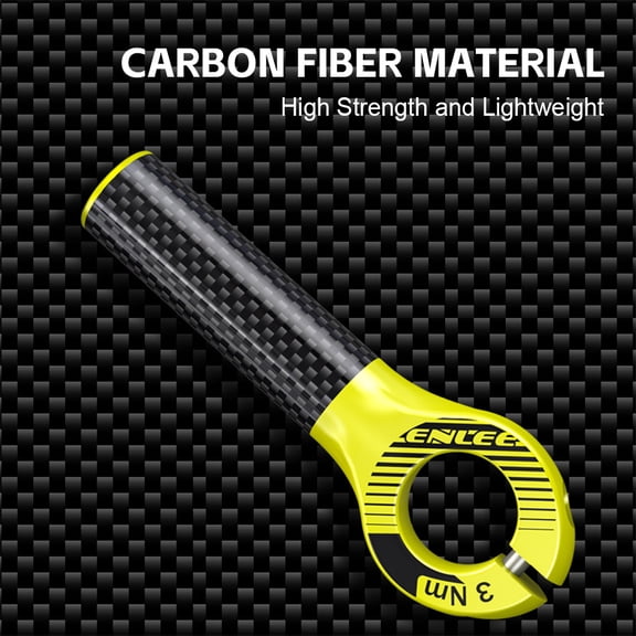 Carbon Fiber Bicycle Handlebar Ends Wear-Resistant Ergonomic Mountain Road Bike Vice Grips (4.9 in / 12.5 cm)