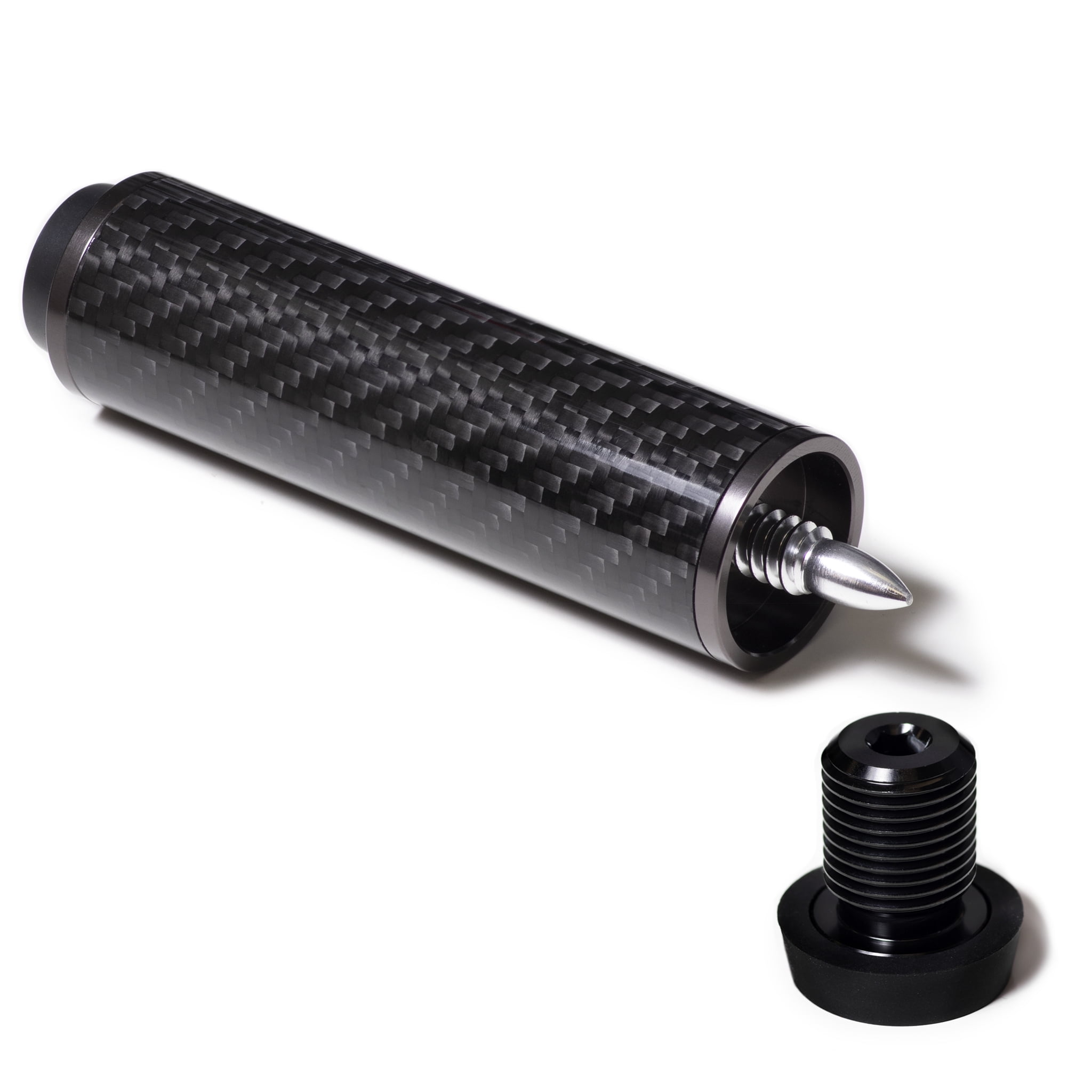 Carbon Fiber Billiard Pool Cue Extension with Bumper/Adapter for