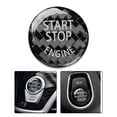 thumbnail image 1 of Carbon Fiber Car Cap Sticker for BMW Keyless Start Stop Button 1 2 3 4 5 6 7 X3, 1 of 11
