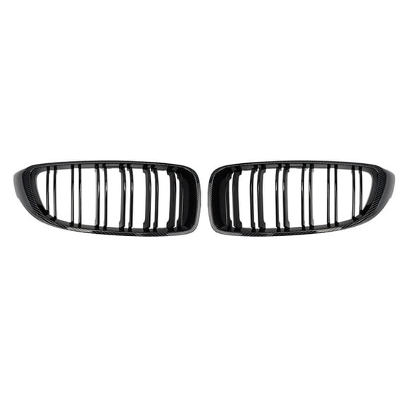 Carbon Fiber Car Front Bumper Grille Racing Grill For BMW 4 Series F32 F33 F36 M3 F80 M4 F82 14-18 Glossy Black Grills Grilles