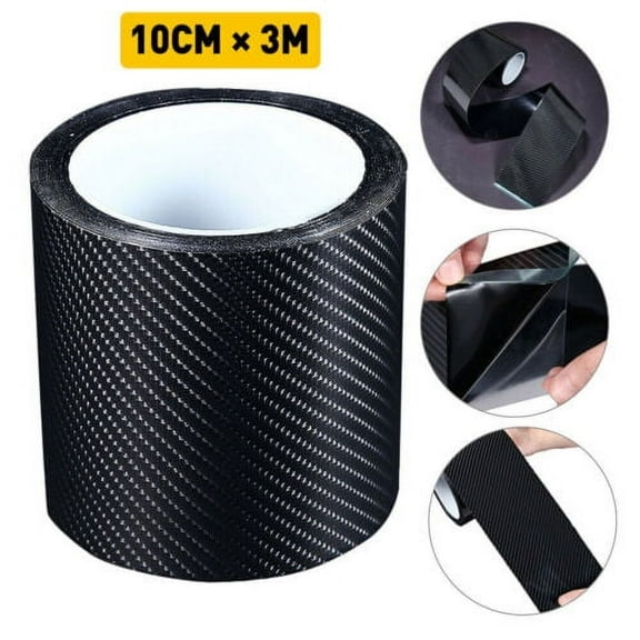 Carbon Fiber Car Sticker Door Sill Bumper Protector Anti Scratch Tape Vinyl Film