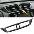 thumbnail image 1 of Carbon Fiber Center Console AC Air Outlet Vent Trim for Honda for CRV 2017-2022 Auto Accessories, 1 of 12
