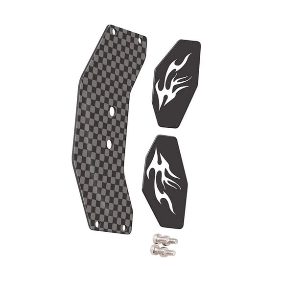 Carbon Fiber Chassis Aluminum Rear Wing High Speed Stability 1/24 Scale Remote Control Car Frame