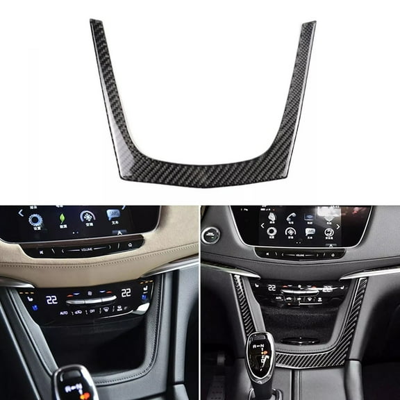 Carbon Fiber Console Radio CD Panel Cover Trim For Cadillac for XT5 2016-23