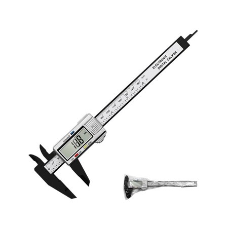 Carbon Fiber Digital Caliper High Precision 6 Inch LCD Display Jewelry Craft Tool