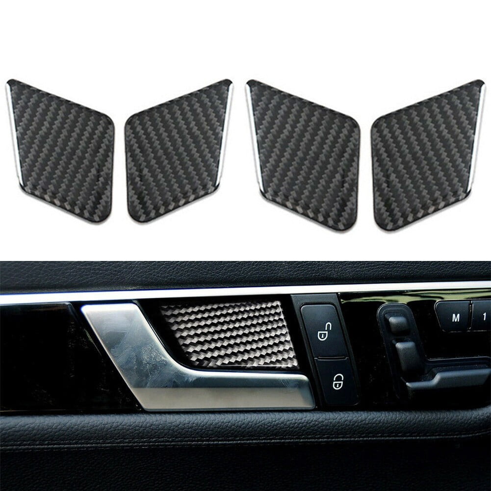 ABS Carbon Fber Steerng Wheel Cover Trm For Benz C-Class E-CLASS - Foto 7