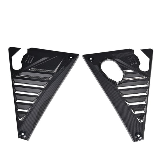 Carbon Fiber Engine Bay Covers+Black Hatch Support Rod For Corvette C8 2020-2026