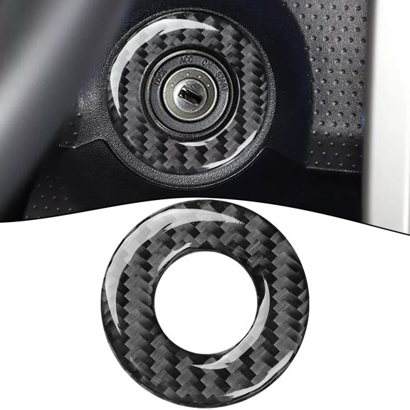 Carbon Fiber Engine Ignition Switch Ring Trim For Toyota Fj Cruiser 2007-21
